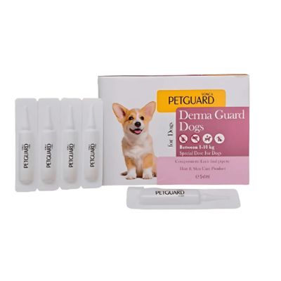 قطره ضد کک و کنه سگ نژاد کوچک پت گارد بسته 5 عددی | PetGuard