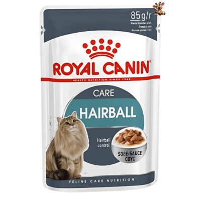 پوچ گربه هیربال کر رویال کنین 85 گرمی | Hairball Care