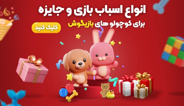 انواع اسباب بازی و جایزه برای پت