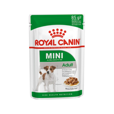 پوچ سگ نژاد کوچک رویال کنین 85 گرمی | Royal Canin Mini Adult pouch