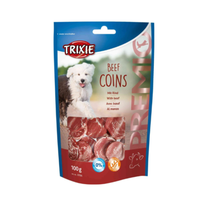 تشویقی سکه ای سگ تریکسی طعم گوساله 100 گرمی | Trixie Beef Coins