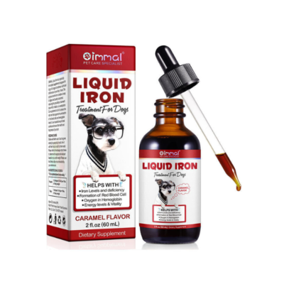 قطره آهن سگ اویمال طعم کارامل 60 میلی لیتر | Oimmal Liquid Iron Drops